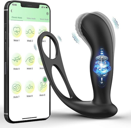 Smd Ohboy Masajator De Prostată Și Vibrator Anal Inel Pentru Penis Negru