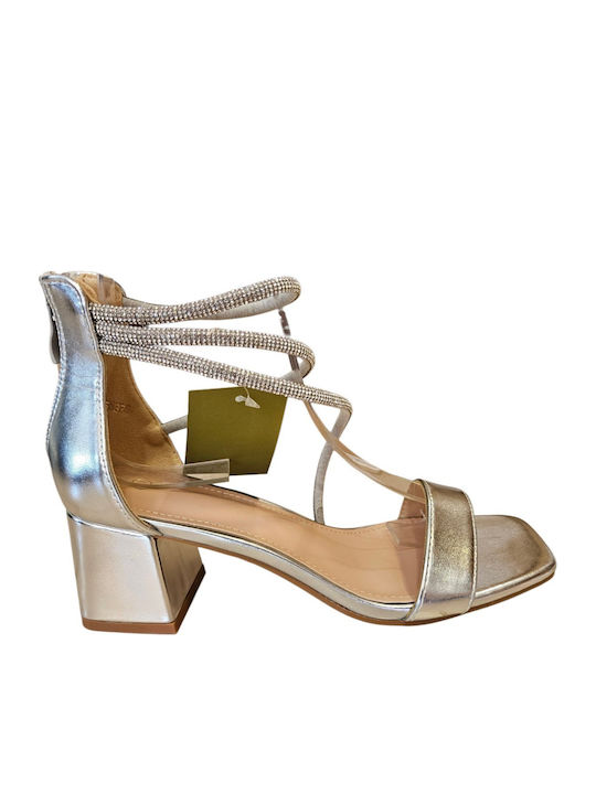 Alta Moda Sandals with Strass Silver