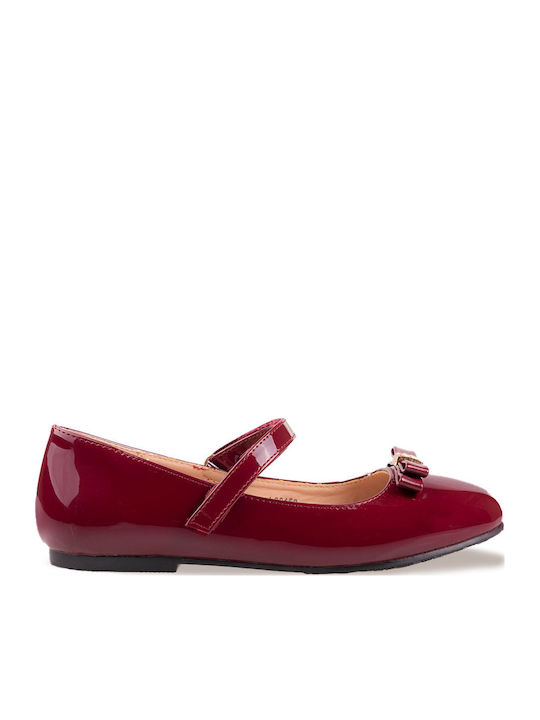 Kids Pumps & Ballerinas with Hoop & Loop Closure Red