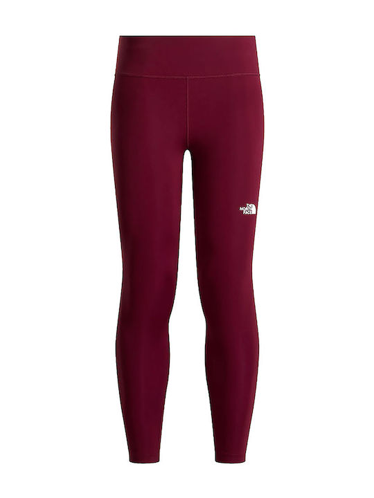 Kids Long Burgundy Leggings Flex
