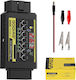 Break Out Box OBD2 Godiag GT105 II Adaptor Immo ECU CR2032 Test Alarmă Tensiune Joasă Programare Auto Diagnostic Afișare Tensiune Test Baterie VPW CAN K-Line