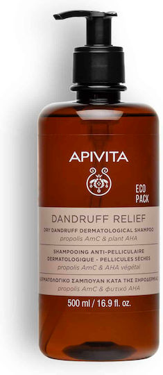 Apivita Dandruff Shampoo Against Dandruff & Dry Scalp 500ml