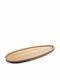 Verlo Decorative Rectangular Wooden Brown Platter 12.5x30cm