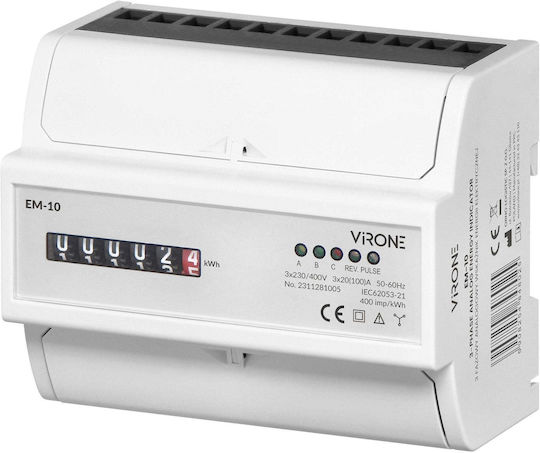 Orno Kilowatt-Zähler Für Elektrische Messgeräte Analoger Schiene Dreiphasig