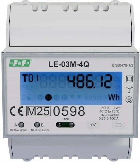 FF Professional Дигитален Трифазен Modbus Измервателен Уред За Електрически Табло LE-03M-4Q