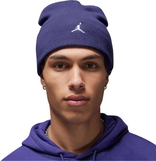 Peak Beanie Unisex Σκούφος Πλεκτός σε Μωβ χρώμα
