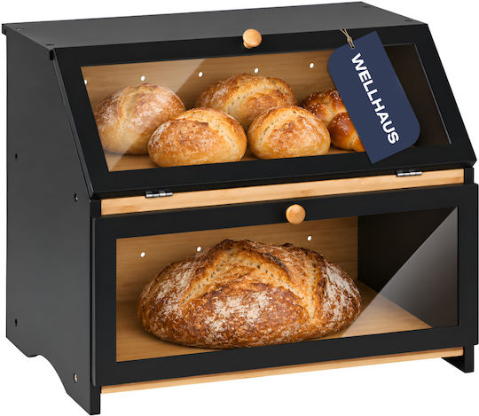 Wellhaus Ψωμιέρα από Bamboo Μαύρη