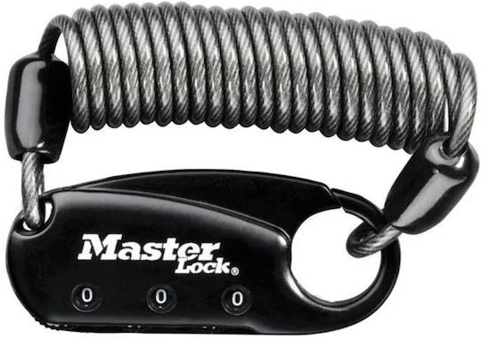 Master Lock Λουκέτο Πέταλο με Κλειδί 60mm Μαύρο
