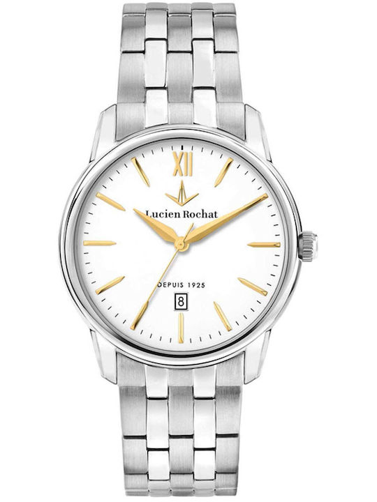 Lucien Rochat Men's Battery Watch with Silver Stainless Steel Bracelet