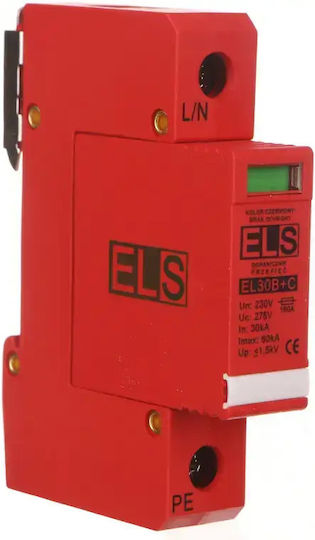 ELS Elektrotechnika Мълниезащитен Панел Монополюсен Максимален Разряден Ток 60kA