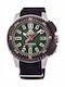Orient M-force Мъжки Часовник Автоматичен с Зелен Текстилен Каишка