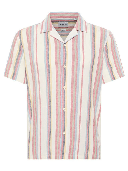 Short Sleeve Striped Multicolour Shirt