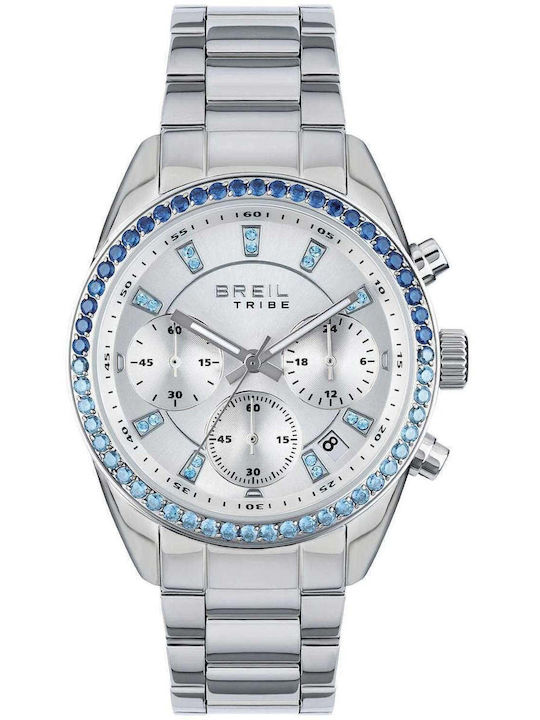 Breil Women's Watch Chronograph Battery with Silver Stainless Steel Bracelet