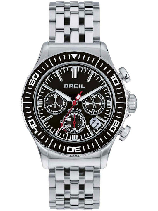 Breil Women's Watch Chronograph Solar with Silver Stainless Steel Bracelet