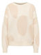 Women's Long Sleeve White Sweater