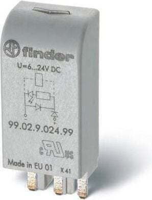 Finder LED Schutzmodul 6 24V DC Grün 99.02.9.024.99