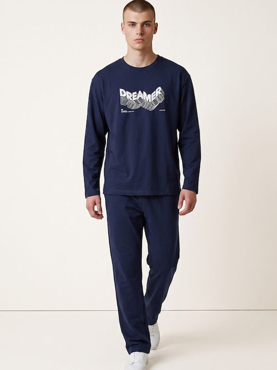 Herrenpyjama Minerva Dreamer 100% Baumwoll-Peni...
