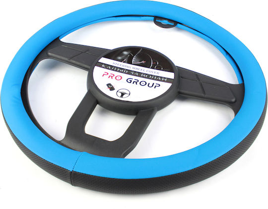 Husă pentru volan auto 38 Cm Negru Albastru 381