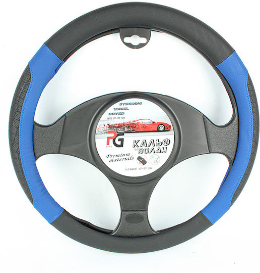 Juyee Auto Lenkradabdeckung 38 cm Schwarz Blau 97