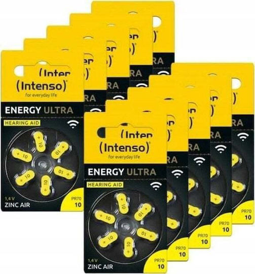Intenso Hörgerätebatterien A10 Zink-Luft 60 Stück