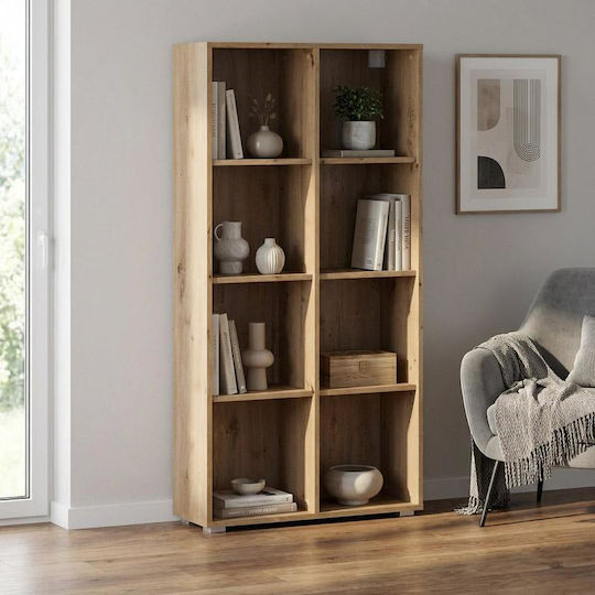 Smart 8p Библиотека Подова Дървена Кафява 74x29x146cm Smart 8p Библиотека Подова Дървена Кафява 74x29x146cm