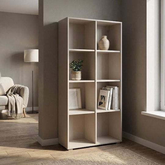Smart 8p Библиотека Подова Дървена Кафява 74x29x146cm