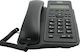 T Corded Office Telephone Black