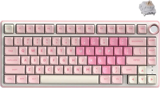 Royal Kludge R75 Гейминг Клавиатура с RGB Осветление (Английски US) Розов