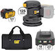 CAT DX42B Eccentric Sander 125mm Battery 18V 1x4Ah with Speed Setting