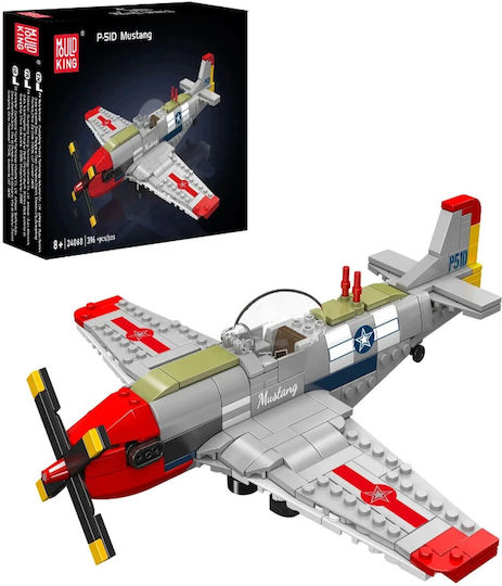 Mould King Building Blocks P-51d Mustang for 8+ Years 396 Pieces