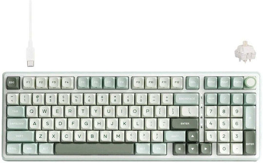 Royal Kludge RK R98Pro Гейминг Клавиатура с Небесносини превключватели и RGB осветление (Английски US) Небесносин цвят
