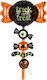 PartyDeco Halloween Folien Luftballon Jumbo Orange 161cm