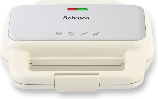 Rohnson Сандвич мейкър грил 900W Бежов