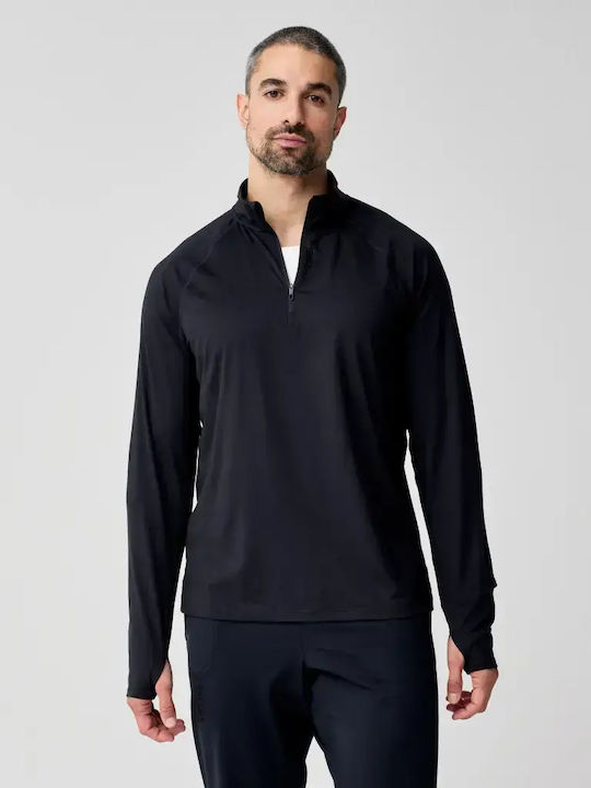 Brooks Long Sleeve Black Blouse