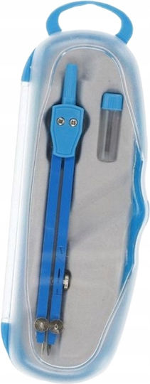 Metal School Geometric Compass In A Case Replaceable Insert