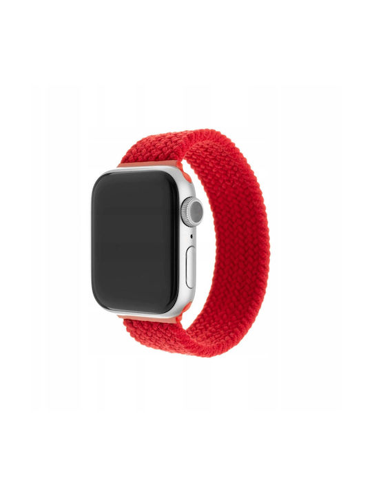 Еластична Нилонова Каишка Fixed Nylon Strap Apple Watch 38 40 41mm Размер L Червена