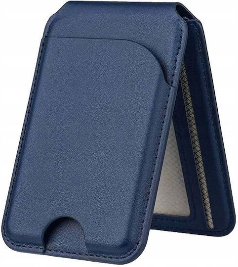 Husă Magnetică Pentru Telefon Jabees MagSafe 4 Carduri Rfid Portofel Magnetic Magwallet Secure Albastru Închis