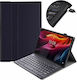 4kom L Bluetooth Клавиатурен калъф за Lenovo Tab K11 Plus 11.45" Tb352fu Черен