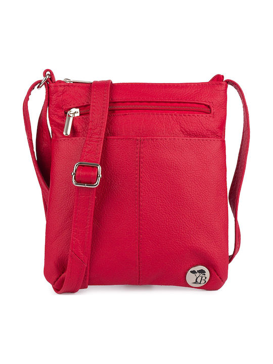Leather Women's Postman Bag Red
