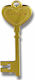 Glücksklee Plexiglas Schlüssel Glück Anhänger Gold 80x32cm 2Stück