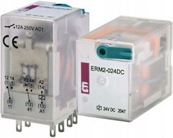 Eti Двойно Контактно Реле Eti Polam 002473000 24V DC Erm2-024dc
