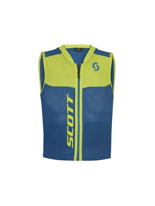 Scott Kid's Protective Back Actifit Plus Blue-Sulphur Yellow M