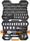 ISMA Ratschen- und Steckschlüssel-Set 1/4" & 1/2" 115 Stück