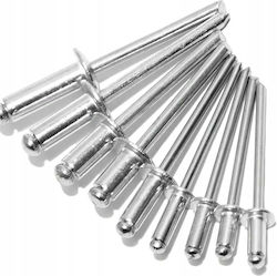 Silver Nieten Eisen M8x10mm 400 Stück