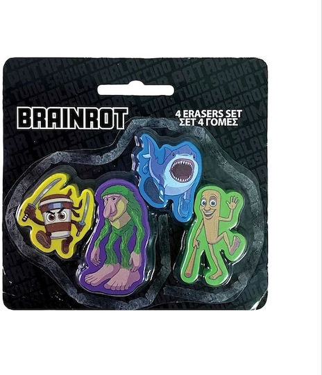 Gim Set Erasers For Pencil 4 Pieces
