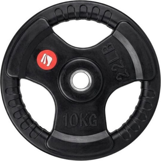 inSPORTline Disc de cauciuc 1 x 10kg Φ30mm cu mânere