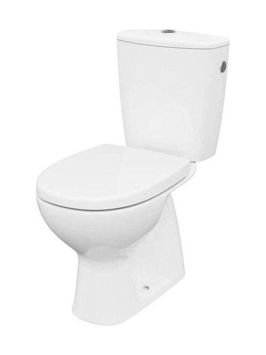 Cersanit Arteco Floor-Standing Toilet Rimless with Duroplast Cover White