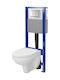 Cersanit Wall-Mounted Toilet with Flush with Cover Soft Close