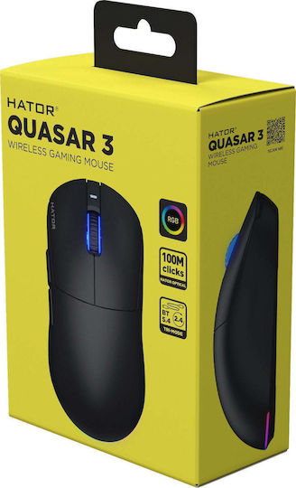 HATOR Quasar 3 Безжична Геймърска Мишка 12000 DPI Златисто