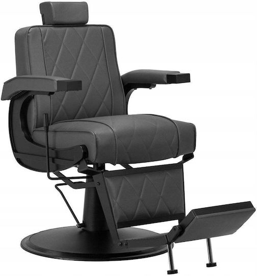 Activeshop Friseursalon- und Spa-Stuhl Grau mit höhenverstellbarer Funktion und hydraulischem Hebemechanismus